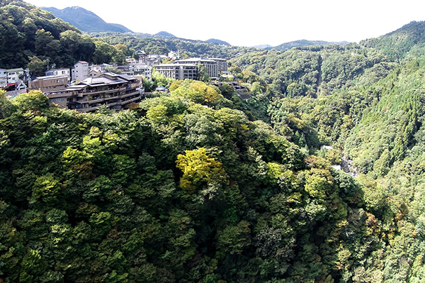 箱根連山と早川渓谷の絶景