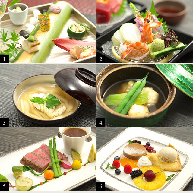 懐石料理:夕食の一例